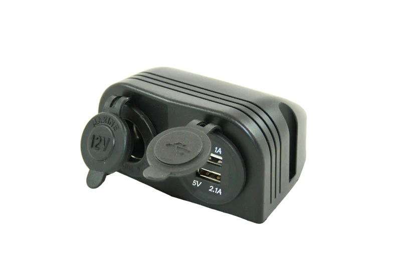 Haba Opbouw 12V Stekkerdoos + 2X Usb Lader