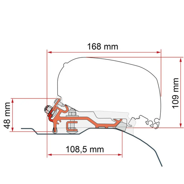 Fiamma Kit F80 Ducato Low Profile  06 - Lhd + Rhd Slim