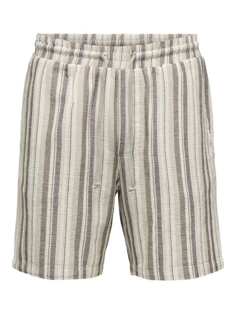 Only & Sons Trev Life Reg Stru Stripe Shorts Heren