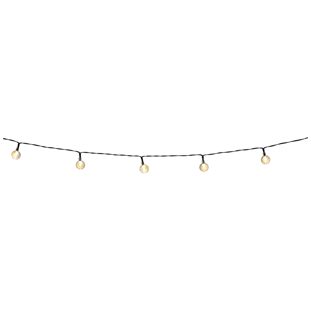 Grundig Solar Lichtsnoer 50 Lampjes 9,35 M Warm Wit 8 Modi