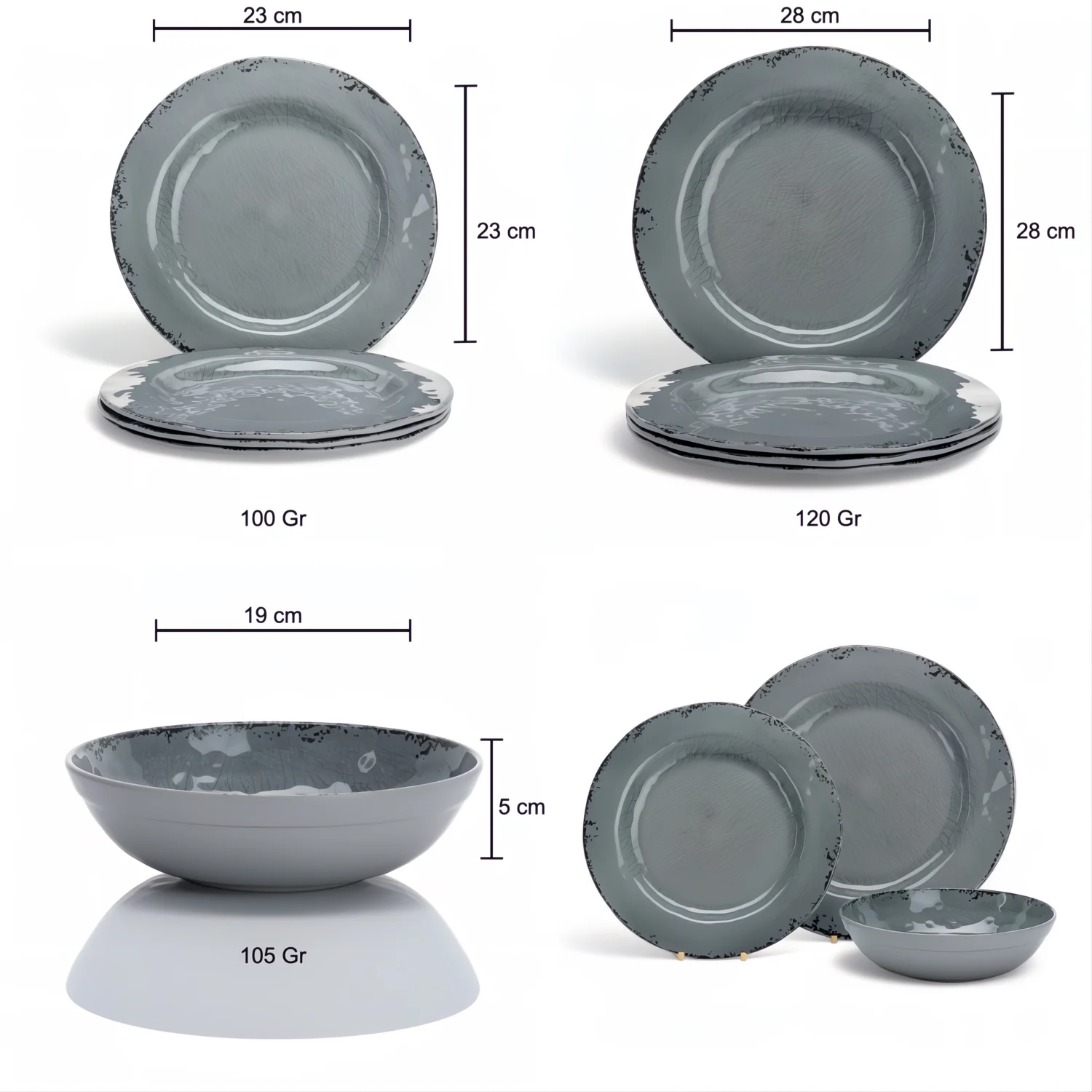 Flamefield Serviesset 12-Delig Nonslip