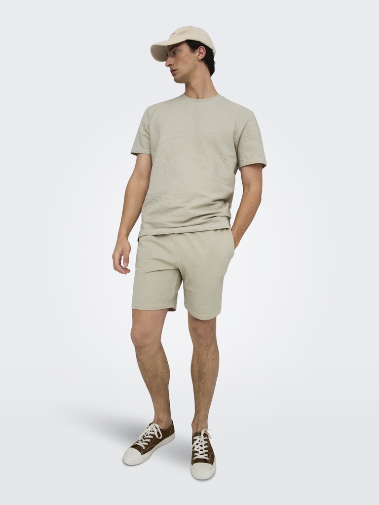 Only & Sons Kian Reg Seersucker Shorts Heren