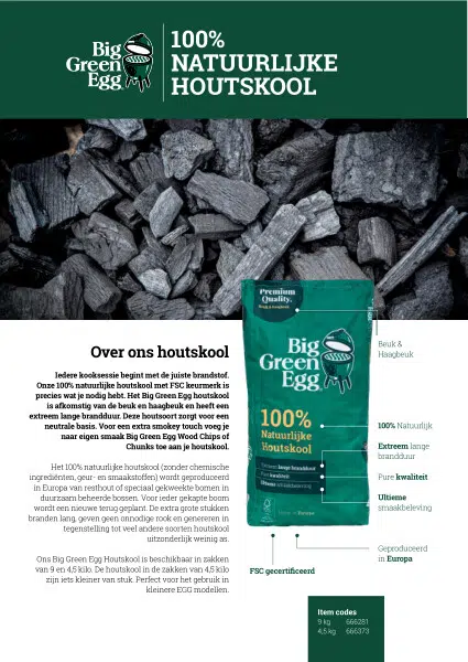 Big Green Egg Charcoal 9 Kg