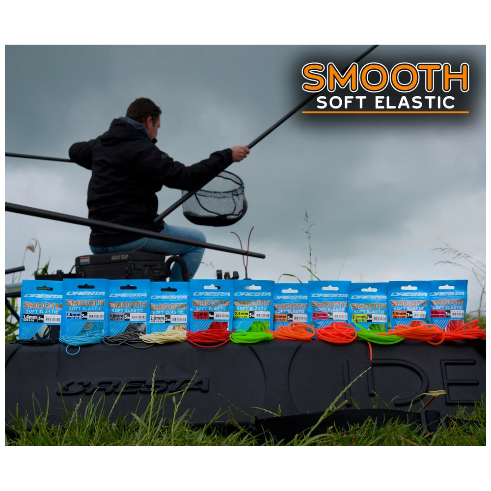 Cresta Smooth Soft Elastic Black 1.4Mm 5M