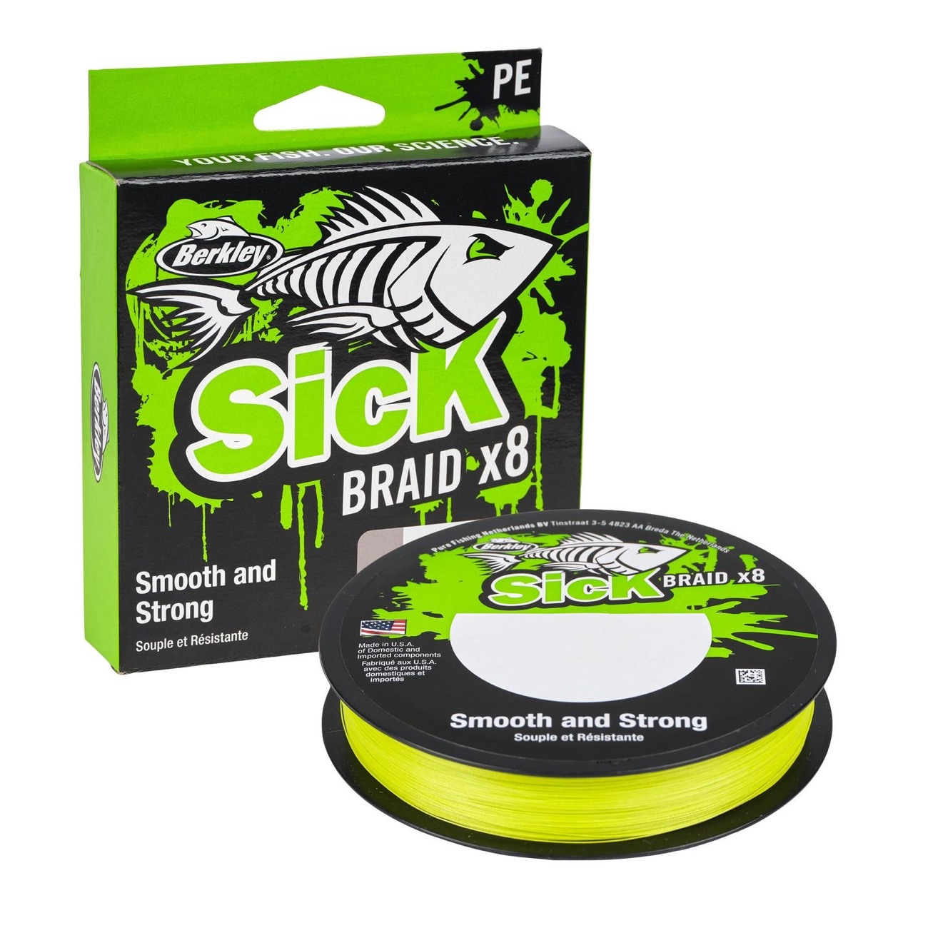 Berkley Sick Braid Hi-Vix Yellow 0.29Mm (150M)
