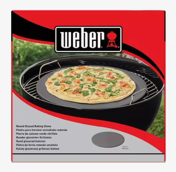 Weber Geglazuurde Pizzasteen Rond 36Cm