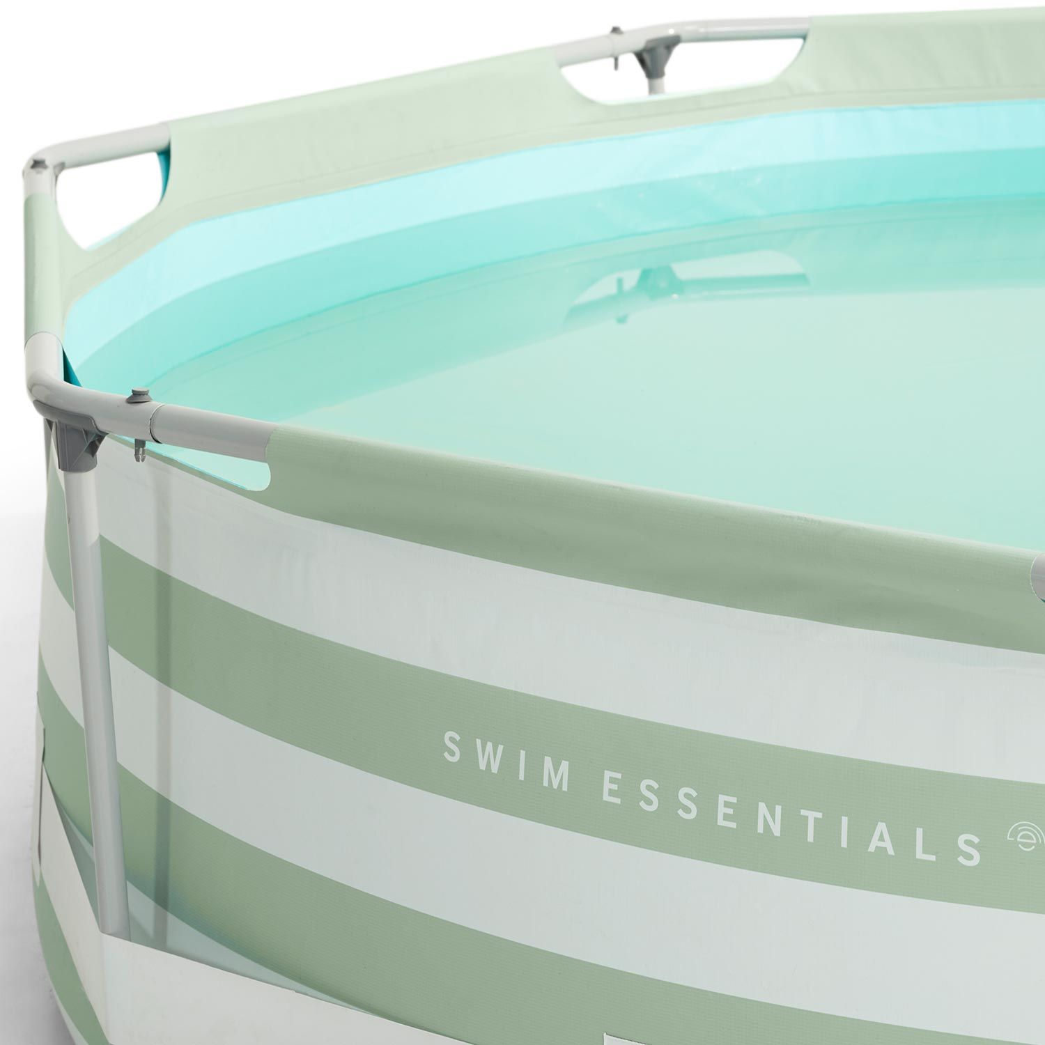 Swim Essentials Zwembad Frame 300X76Cm Green Stiped Incl Pomp