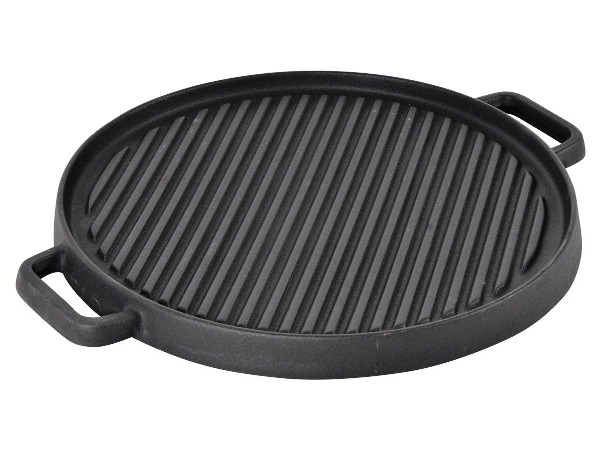 Grillplaat Gietijzer 30Cm 2 Zijdig