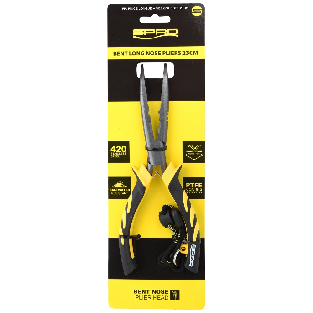 Spro Bent Long Nose Pliers 23Cm