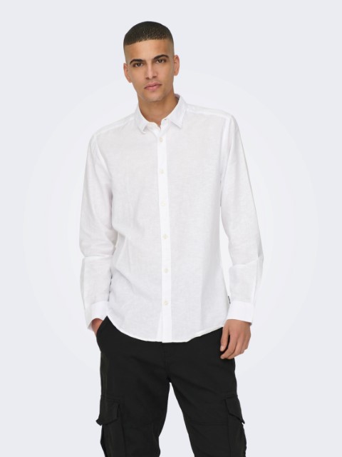 Only & Sons Caiden Ls Solid Linen Shirt