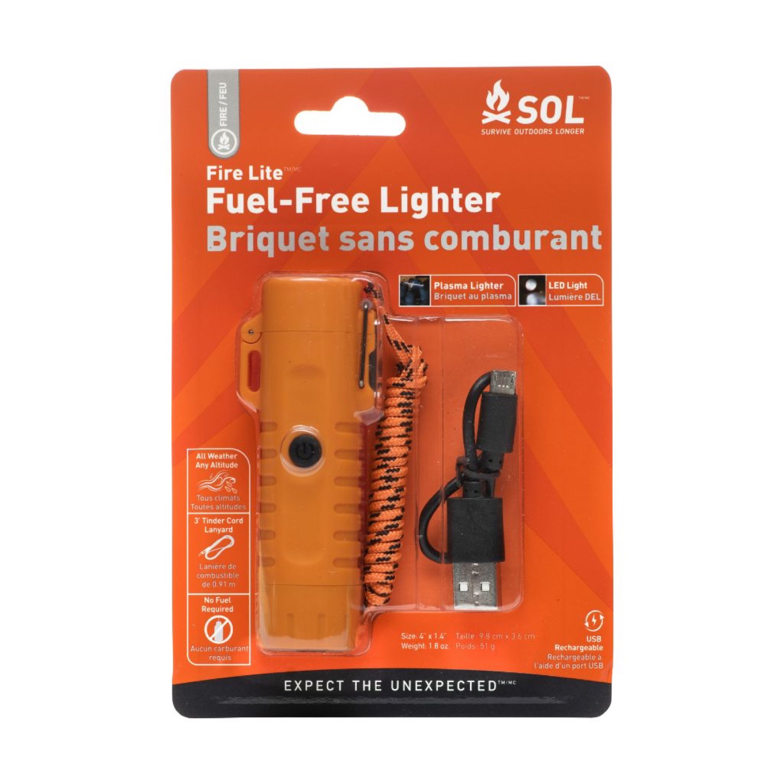 Sol Fire Lite Oplaadbare Plasma Aansteker