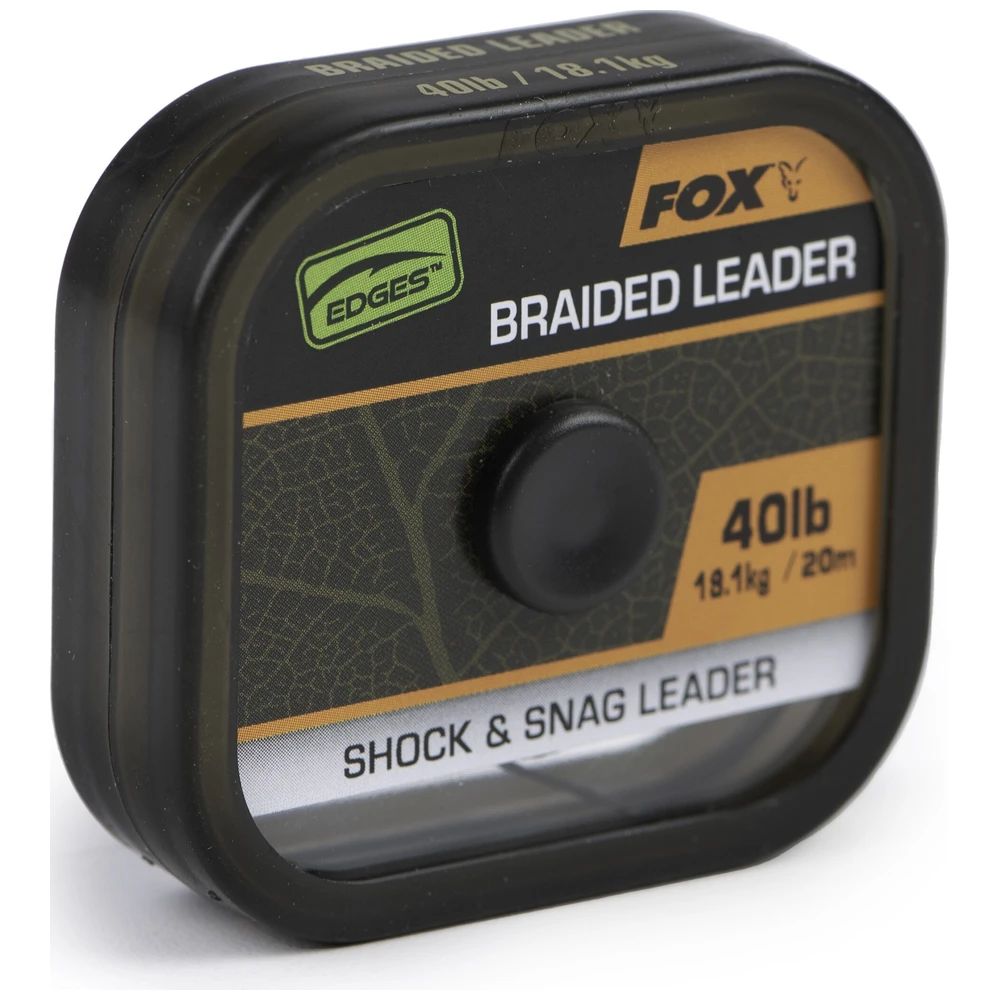 Fox Naturals Braided Leader Shock & Snag Leader 40Lb