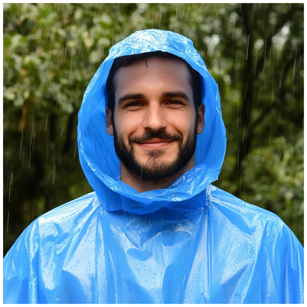 Lifetime Travel Poncho Adult 100X130Cm 4Ass PE