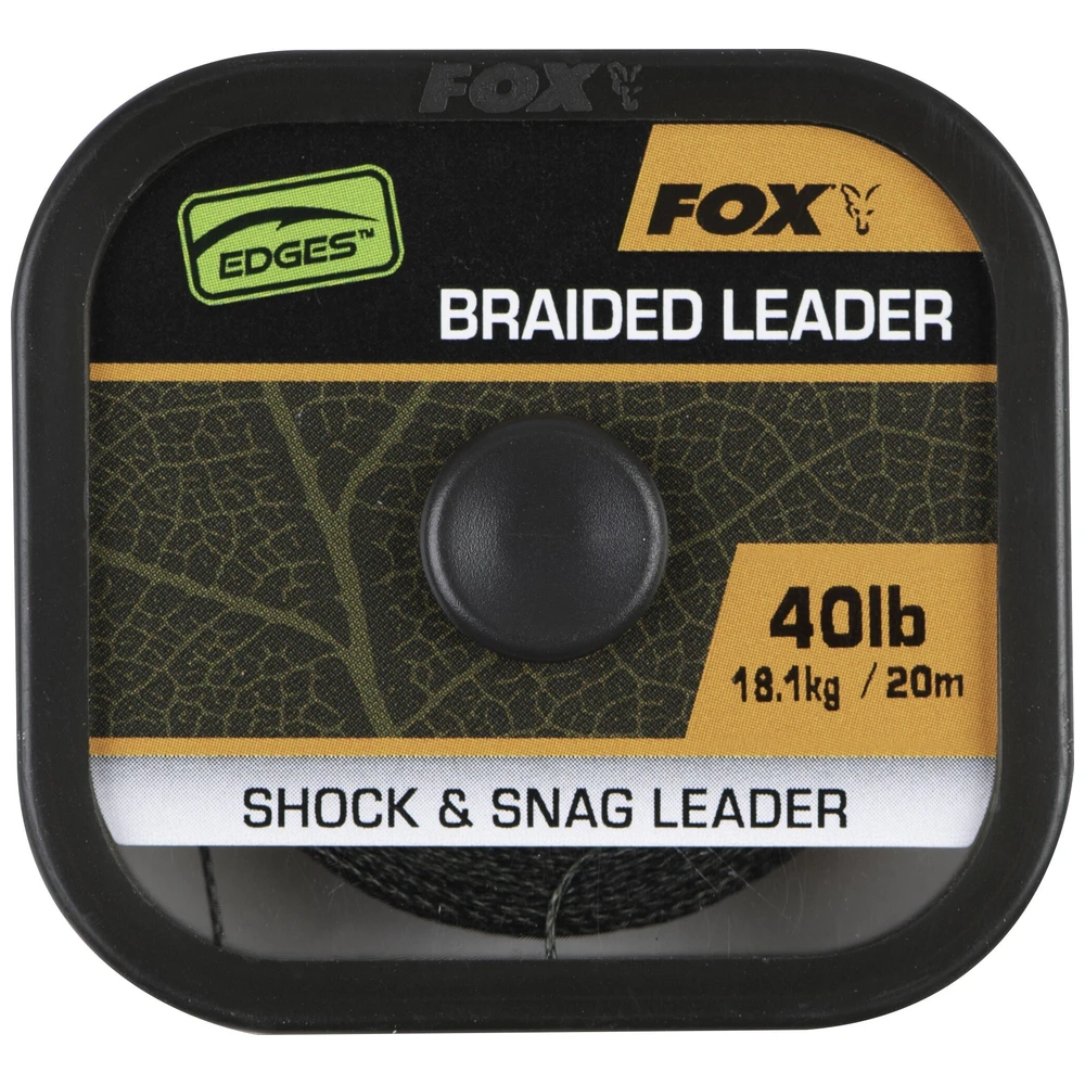 Fox Naturals Braided Leader Shock & Snag Leader 40Lb