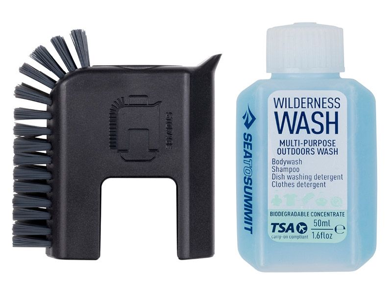 Sea To Summit Camp Kitchen Pot Scrubber 2 Piece Set - Black