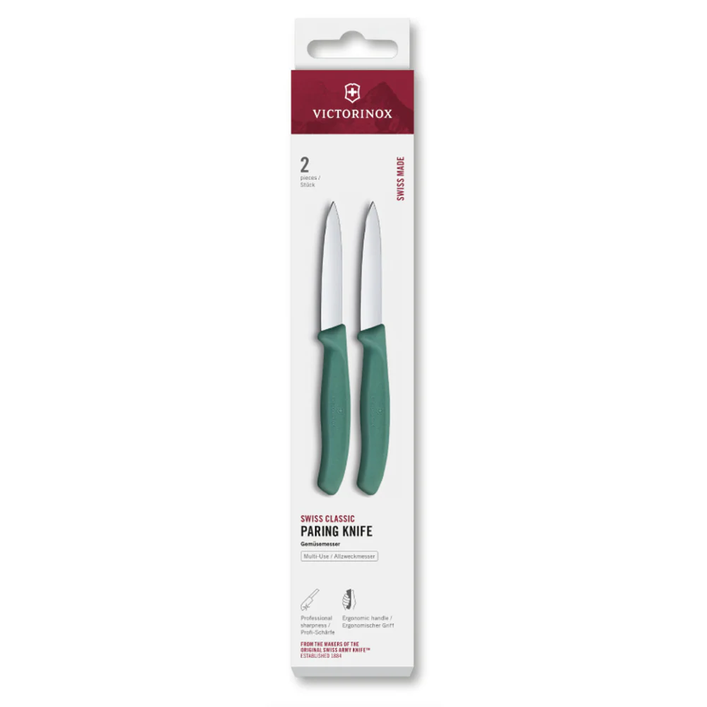 Victorinox Schilmesje Swiss Classic - 2 Stuks - Glad - Groen