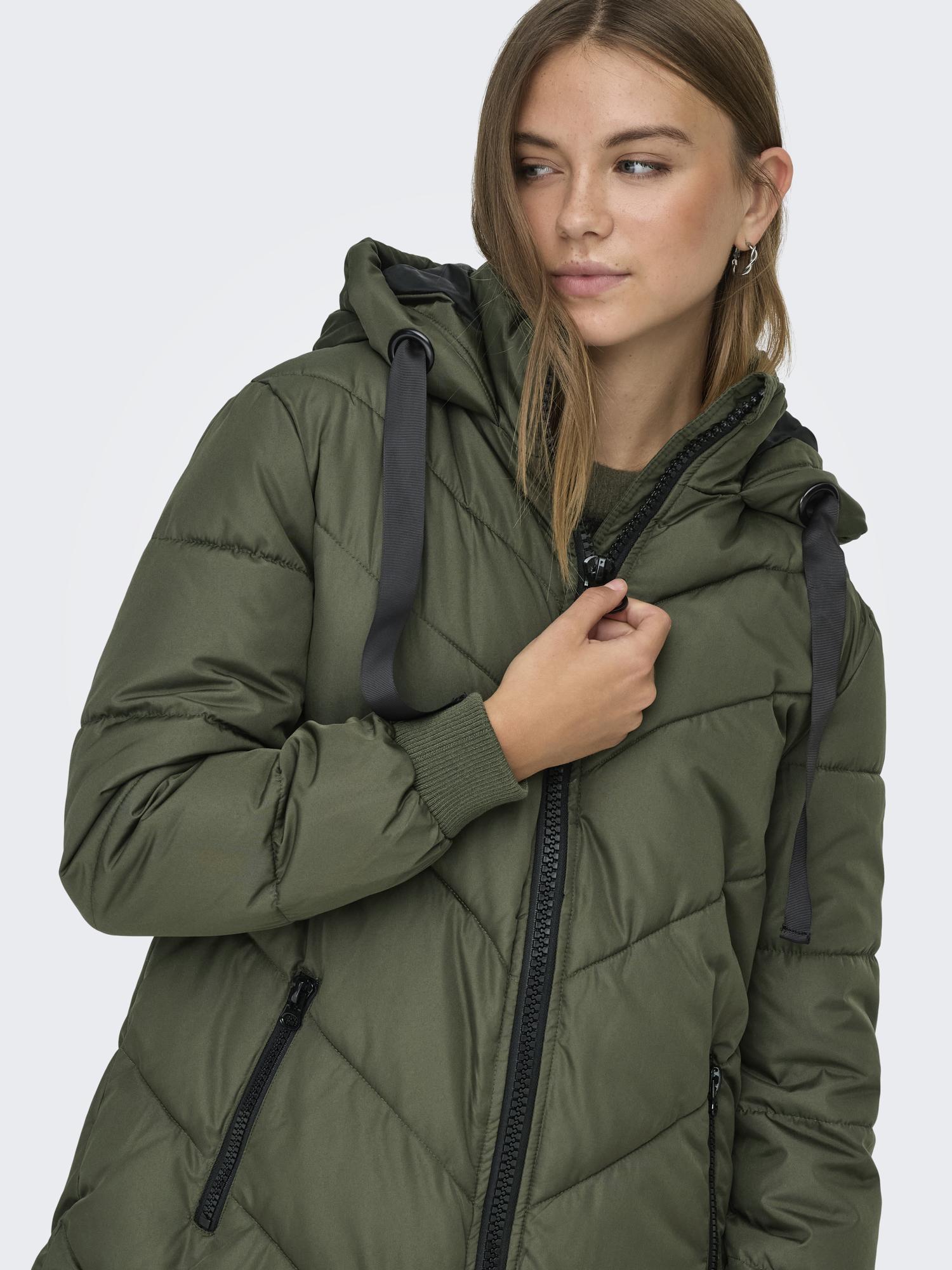Jacqueline DE Yong Skylar Padded Hood Jas Dames