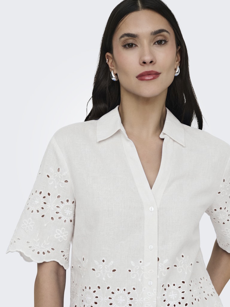 Jacqueline de Yong Marina 2/4 Embroidery Shirt Dames
