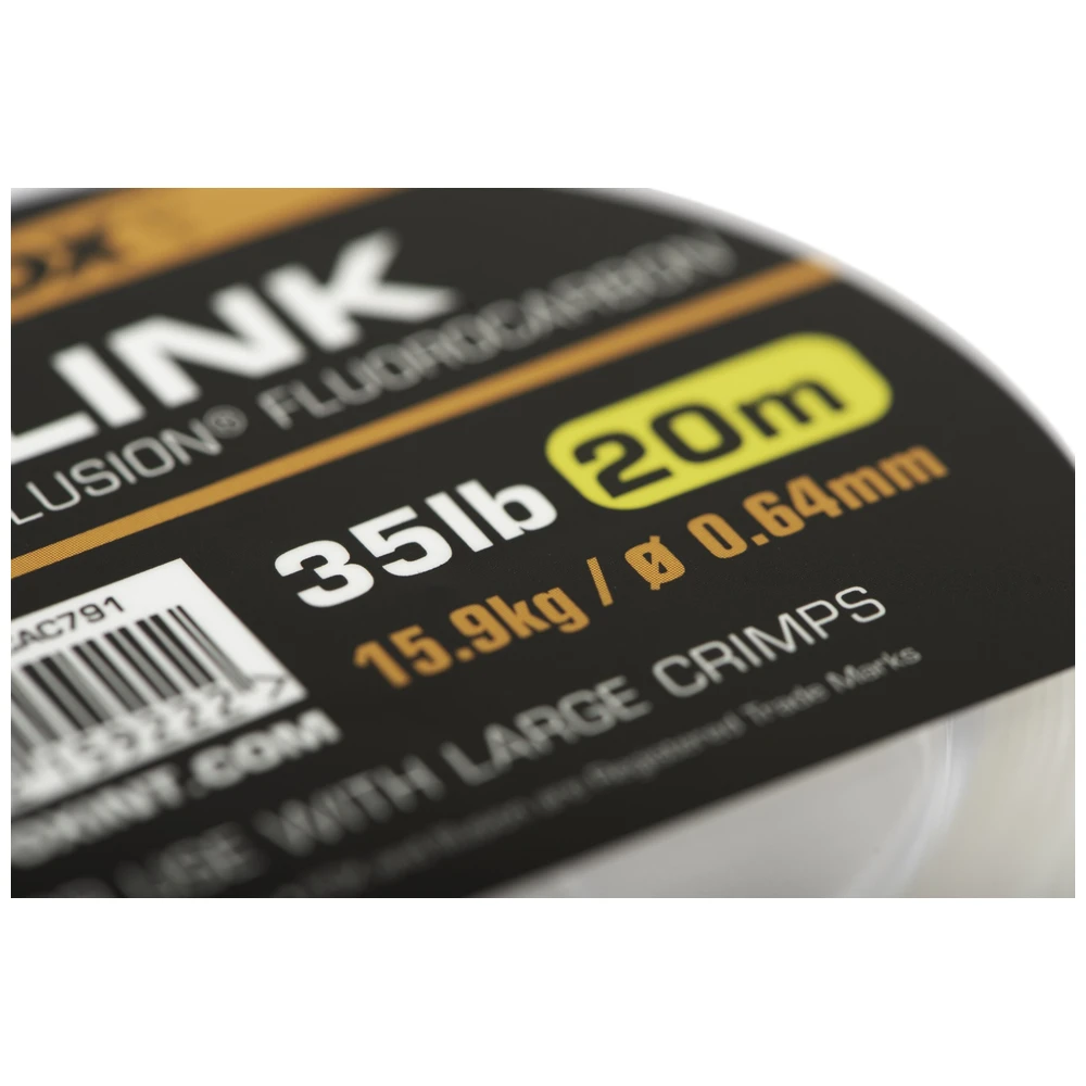 Fox Edges Link Crimpable Fluorocarbon 25Lb 0.53MM