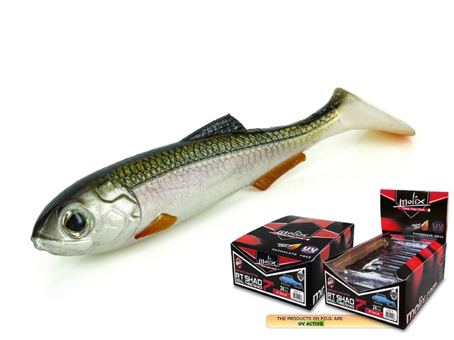 Molix RT Shad 7" Bulk Spray - #173 UV Gardon
