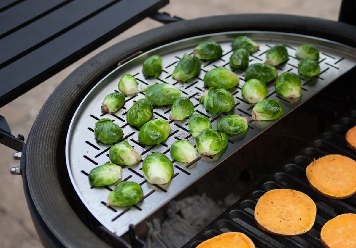 Kamado Joe Half Moon Ss Cooking Grate (Fish & Veg) - Classic Joe