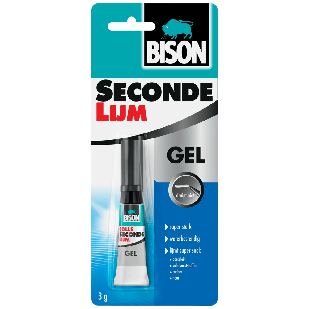 Bison Secondelijm Gel 3 G Tube Kaart