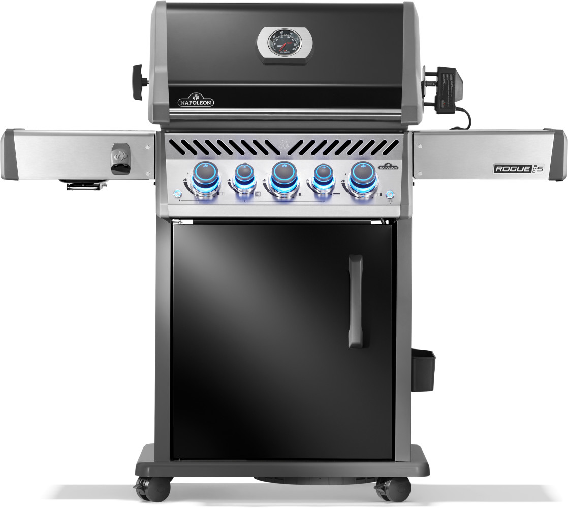 Napoleon Rogue Pro-S 425 Met Sizzle Zone En Achterbrander Zwart Incl Draaisp