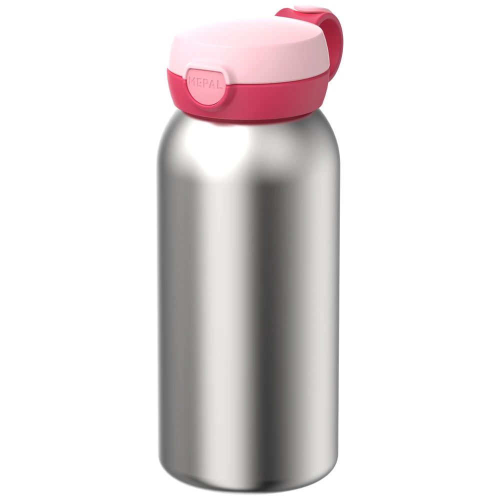 Mepal Rvs Drinkfles Met Flipdop Campus 600 Ml - Cool Pink