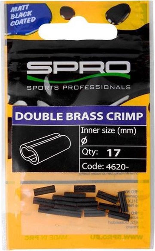 Spro Matte Black W-Brass Crimp # 1.2X2.6Xl8