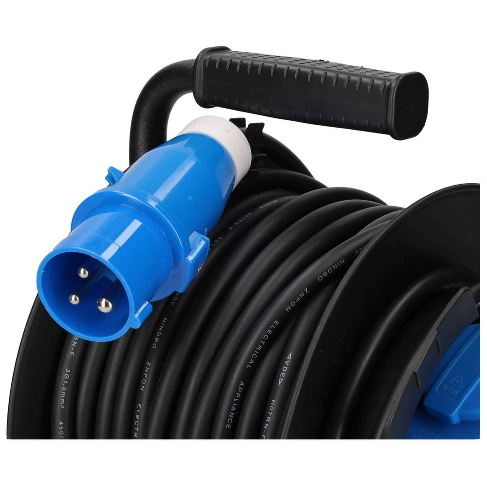 Haba Haspel 25M 3X1.5 Cee Stekker+Winkelkoppeling