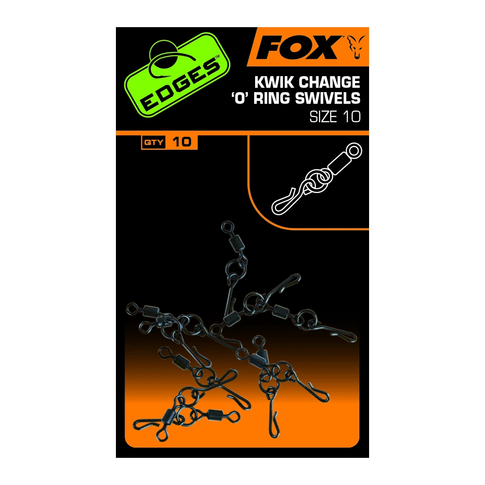 Fox Edges Kwick Change O Ring Swivels Size 10 X 10