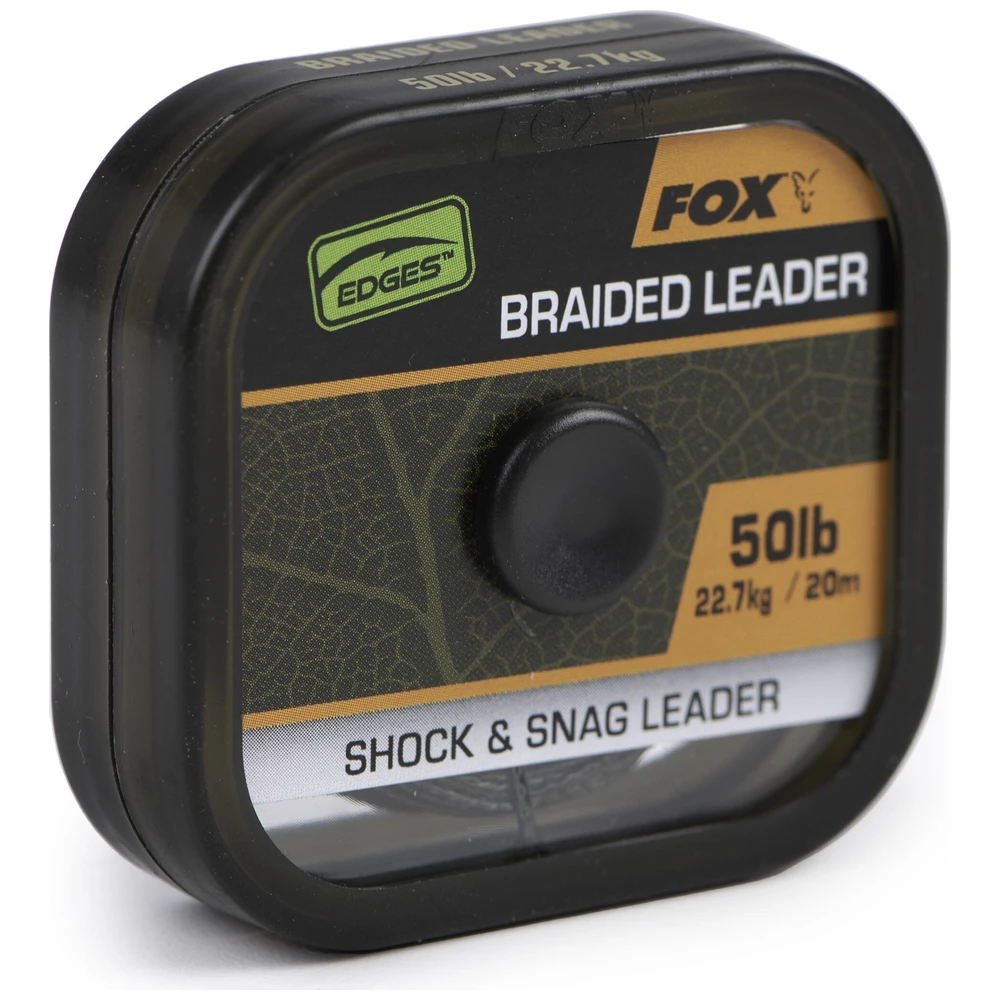 Fox Naturals Braided Leader Shock & Snag Leader 50Lb