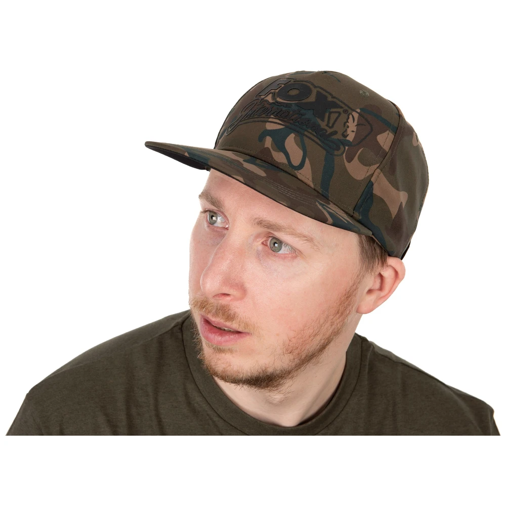 Fox Flat Peak Snapback Hat Camo