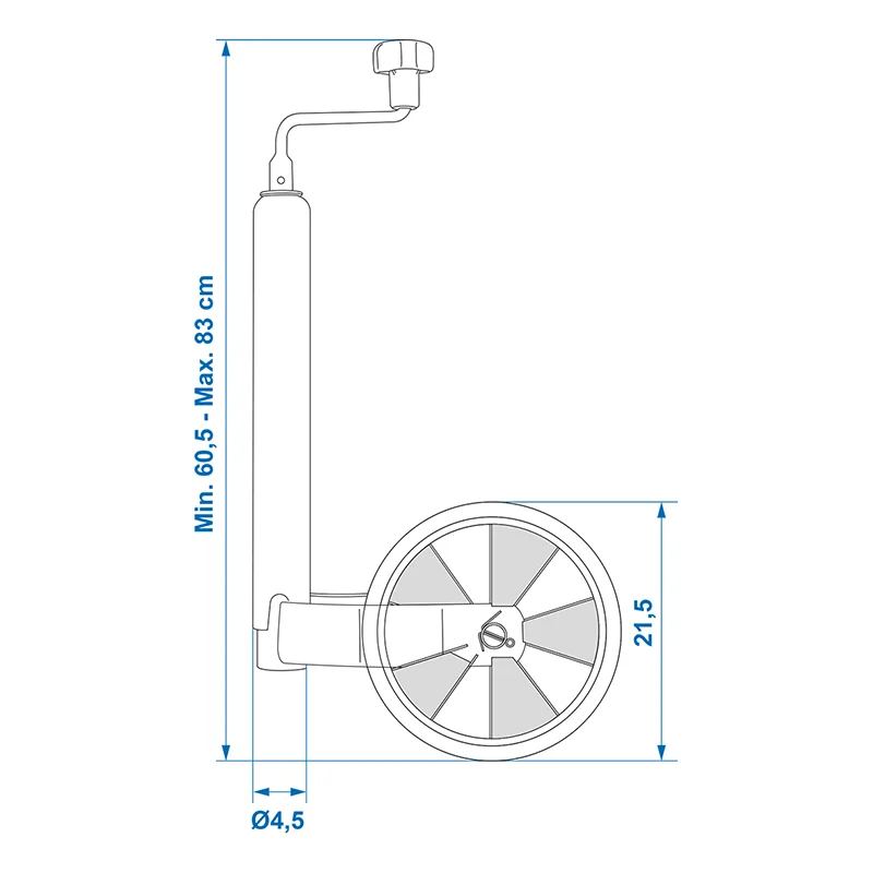 Neuswiel 48Mm Kunststof Velg Met Rubberband 220X70Mm