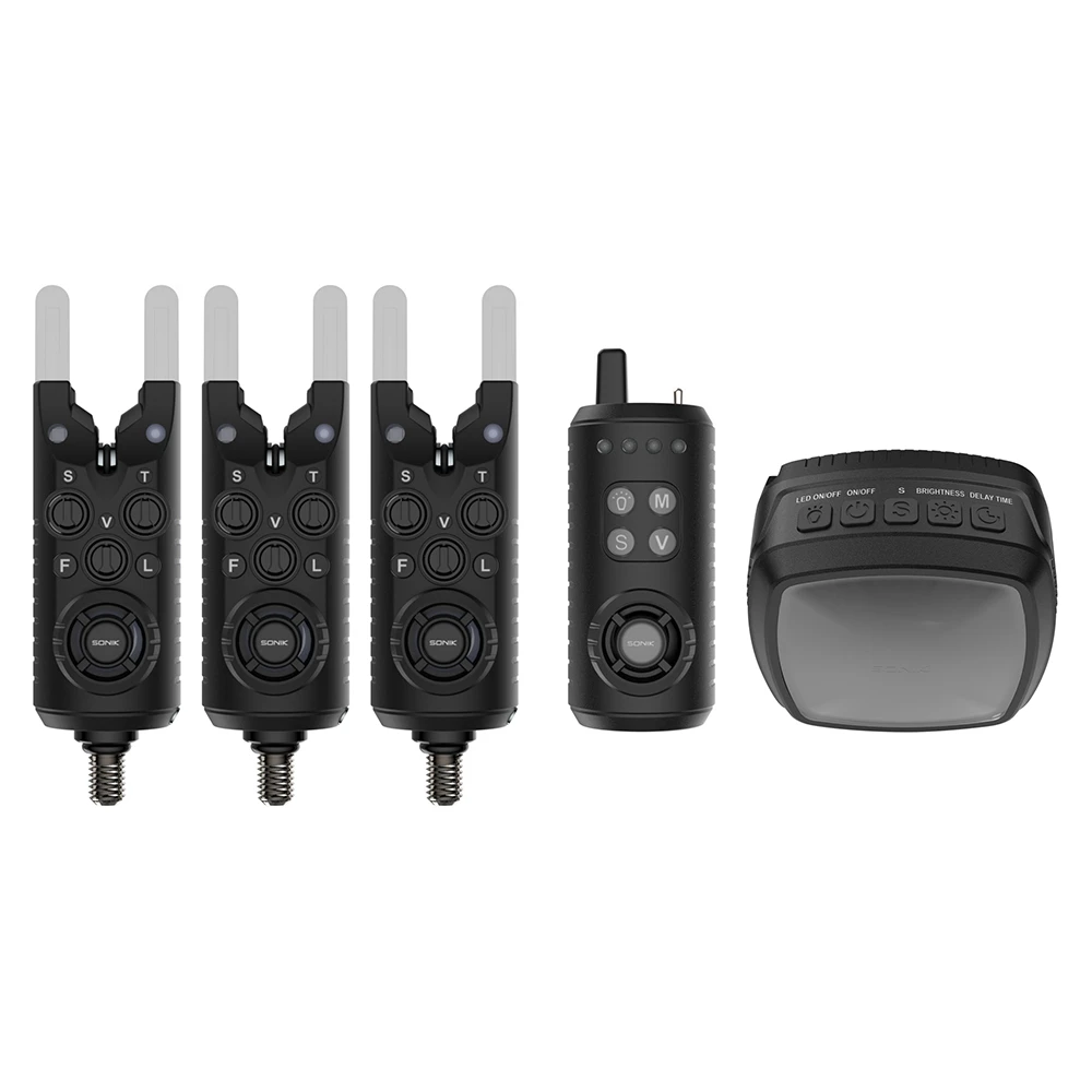 Sonik Gizmo2 Alarm Set 3+1 + Bivvy Lamp