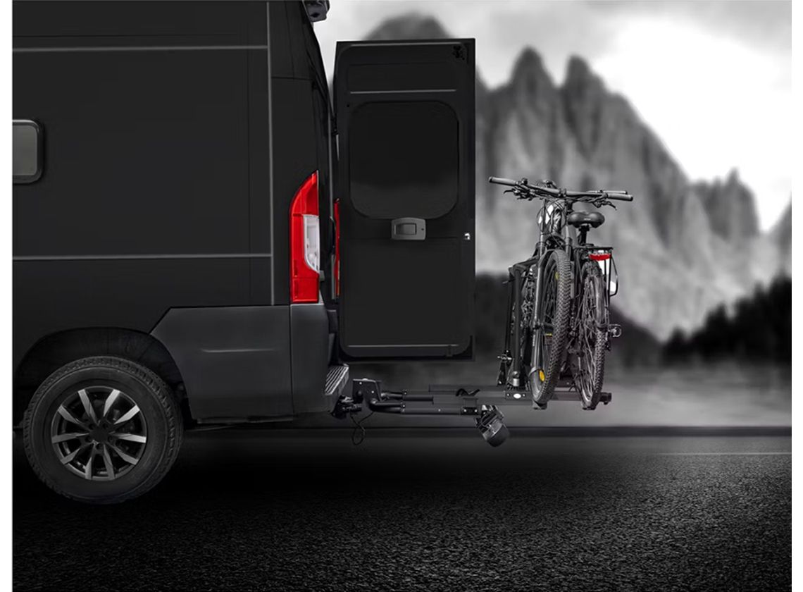 Enduro Fietsendrager Enduro Sd260 V.Buscamper Met Achterdeur Zwart