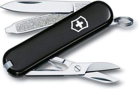 Victorinox Zakmes Classic Sd, 7 Functies, Zwart, Blister