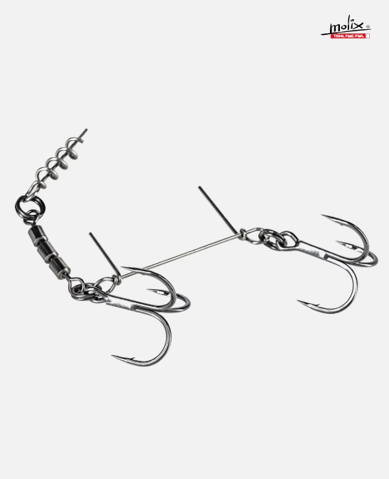 Molix Soft Bait Stinger - Tandem Treble Hook Size #1