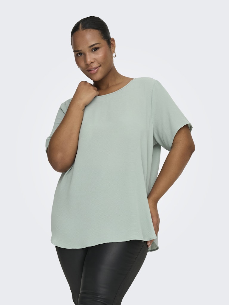 Only Carmakoma Vica S/S Top Wvn Dames