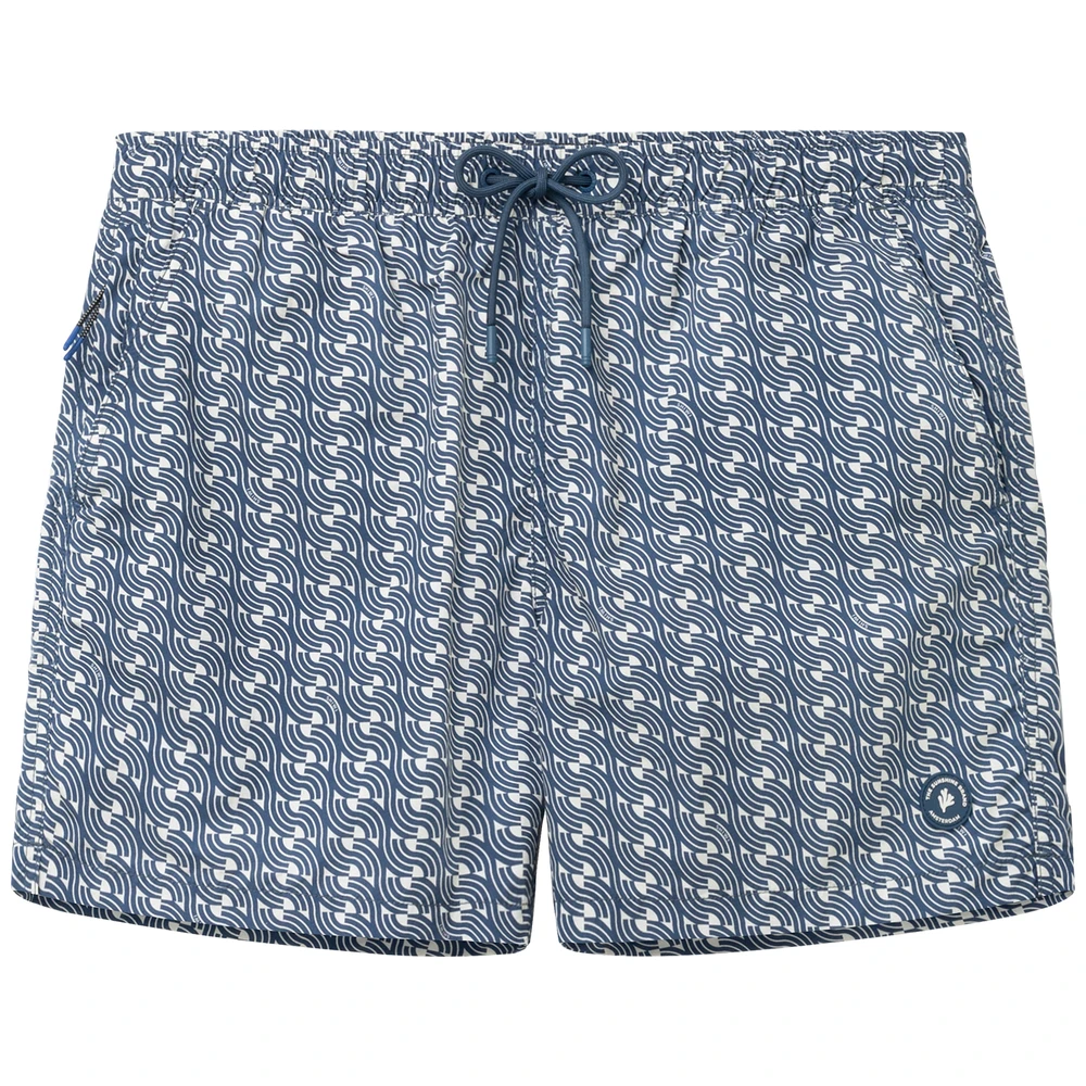 Shiwi Nate Quick Dry Swim Shorts 5 Inch Geo Waves Heren