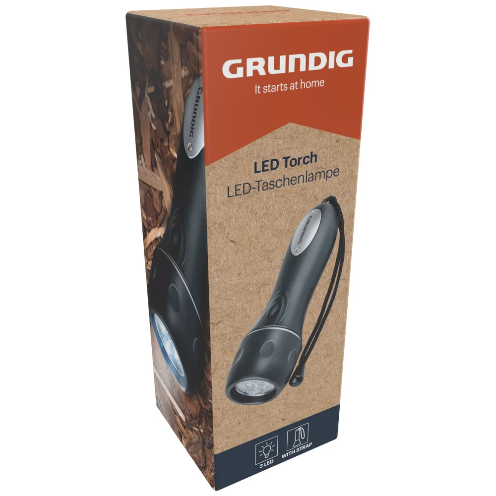 Grundig Led Zaklamp 3 Led √ò5,3Xh16Cm