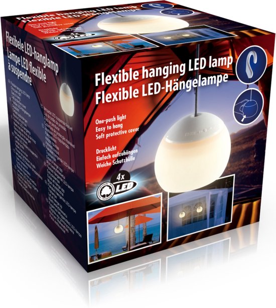 Hanglamp 4Led B/O Si