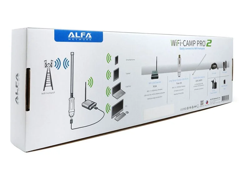 Alfa Network Alfa Network Wifi-Camp Pro2V2 Set Tube Una Ant+Router