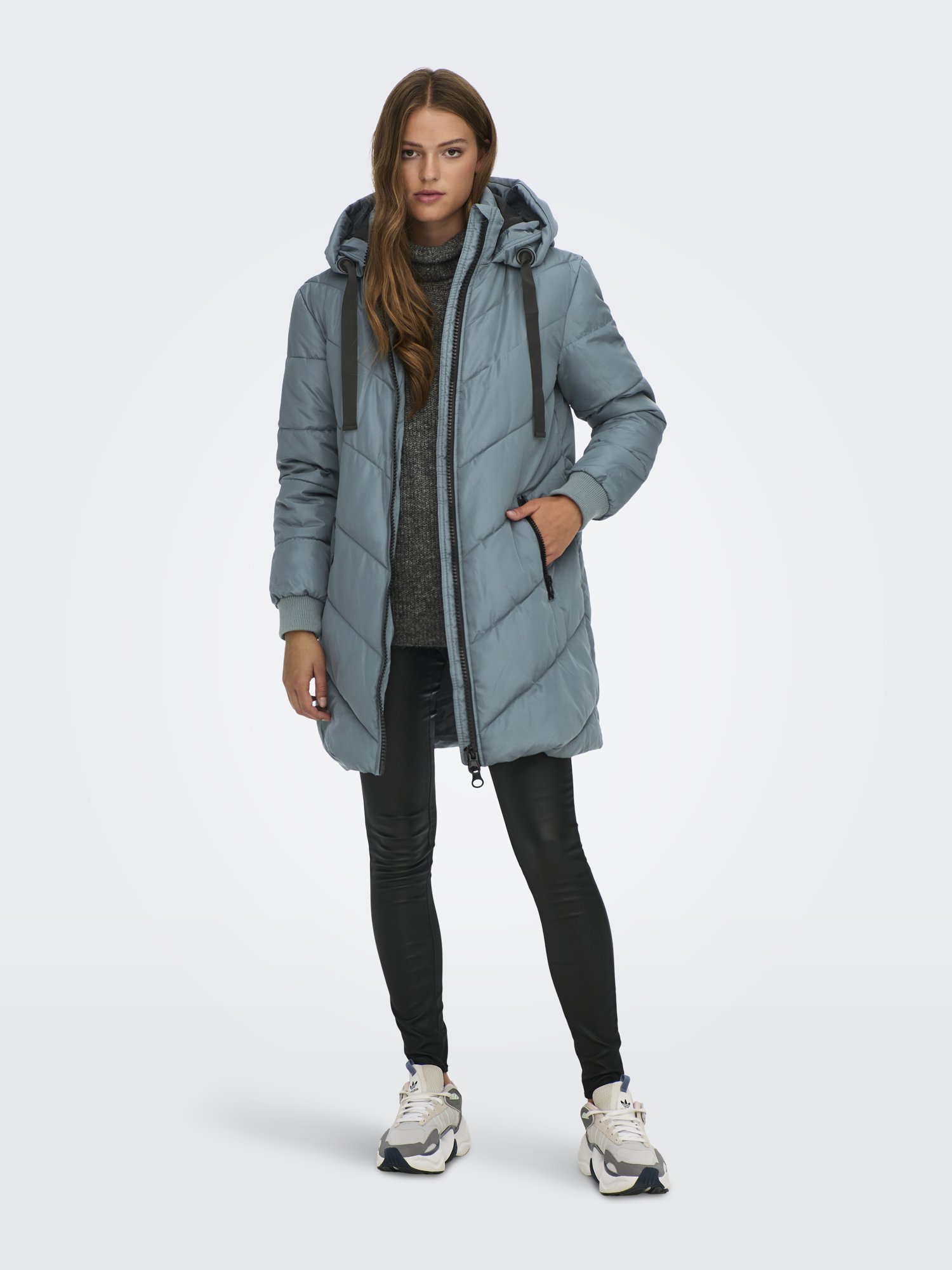 Jacqueline DE Yong Skylar Padded Hood Jas Dames