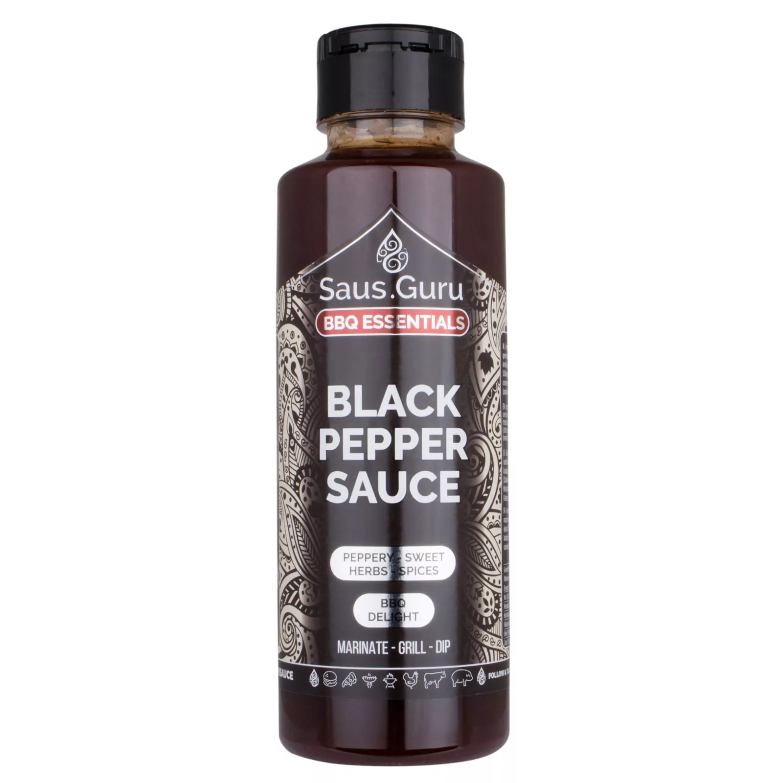 Saus.Guru Black Pepper - Bbq Sauce 0,5L