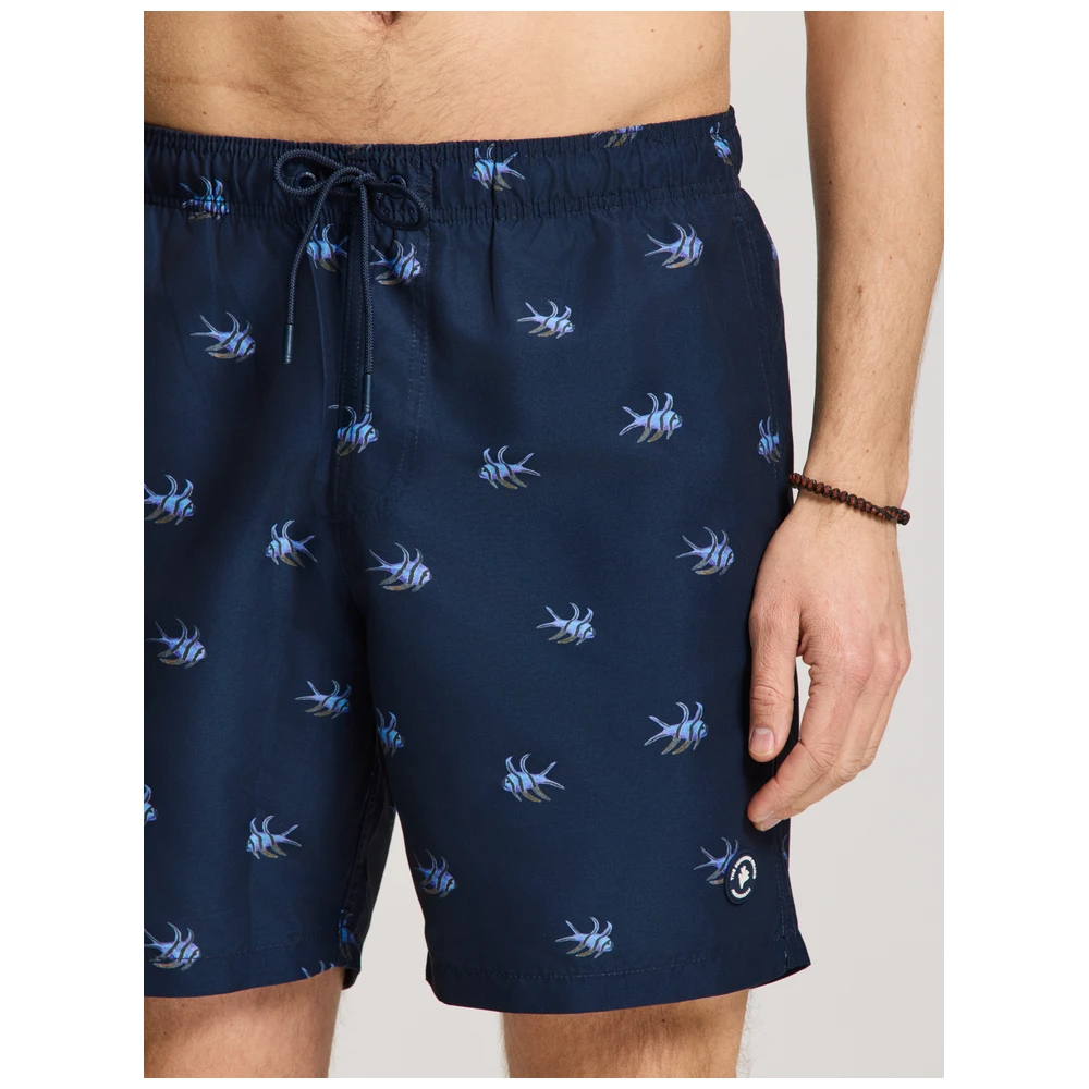 Shiwi Mike Swim Shorts 7 Inch Multi Fish Heren