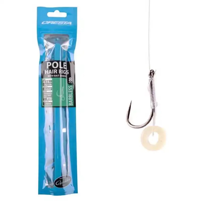 Cresta Pole Hair Rigs 0.16Line Haak14