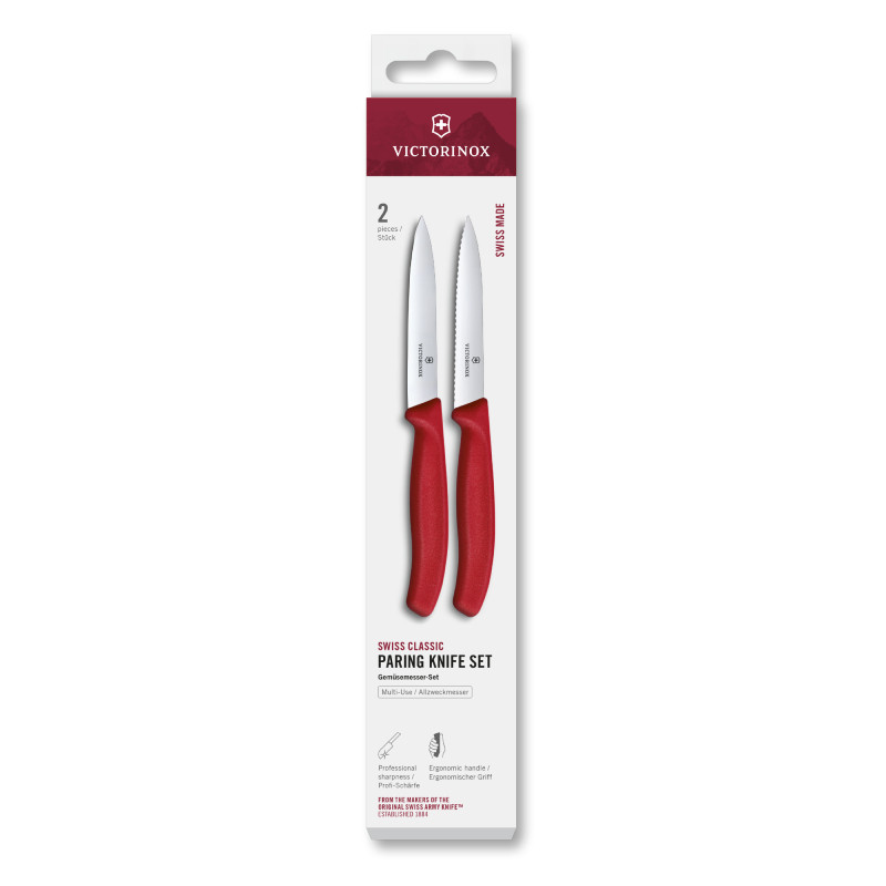 Victorinox Groente-/Schilmes Swiss Classic - Glad/Kartel - Rood