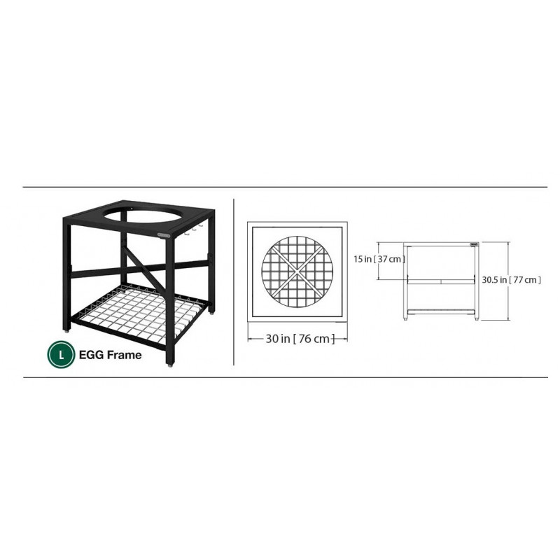 Big Green Egg Frame Large - Excl Casters