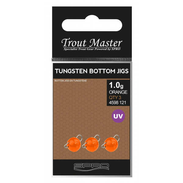 Spro Tungsten Bottom Jigs Uv Orange 2G